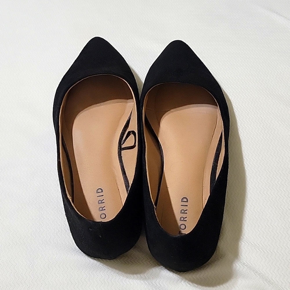 Torrid size 9.5 Black Ballet flats